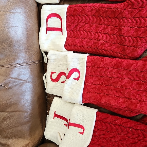 Various Christmas stockings with initials on them,  selling separately. - Picture 7 of 8